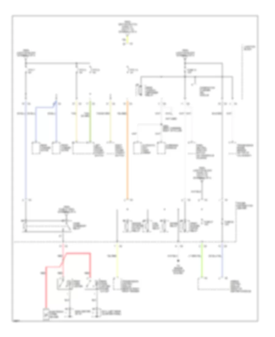 Power Distribution Wiring Diagram 4 of 4 for Dodge Caravan LE 1997