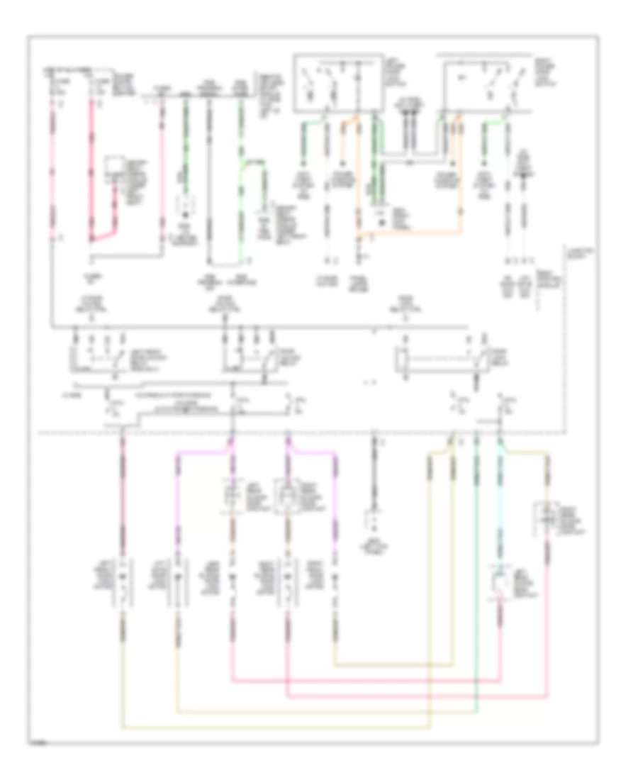 Power Door Lock Wiring Diagram for Dodge Caravan LE 1997