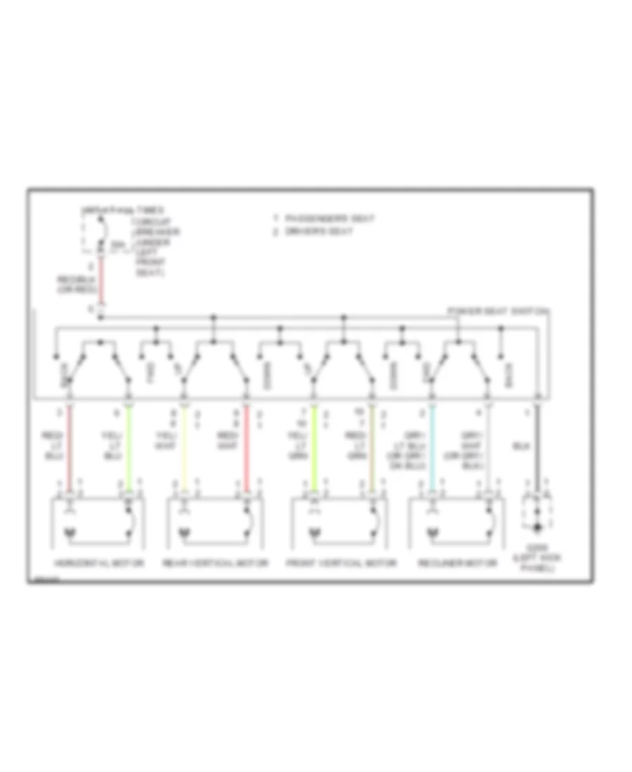 Power Seat Wiring Diagrams for Dodge Caravan LE 1997