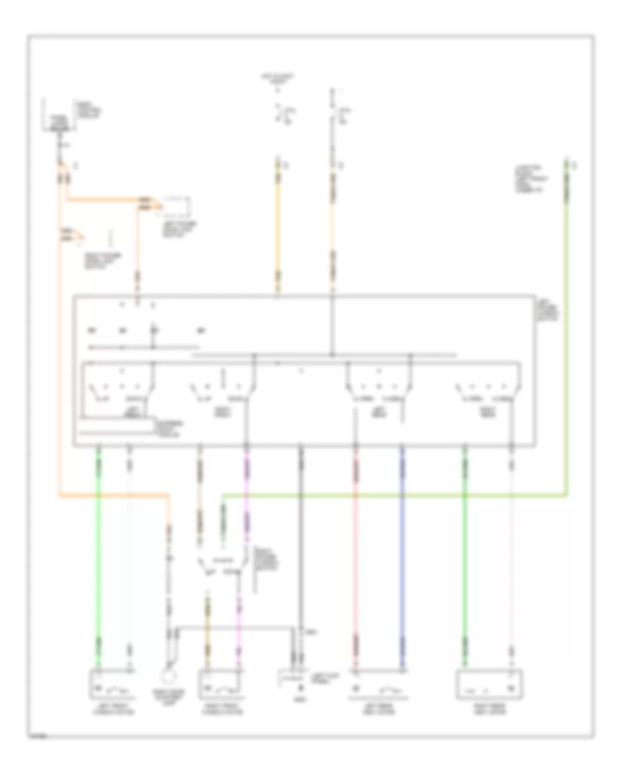 Power Window Wiring Diagram for Dodge Caravan LE 1997