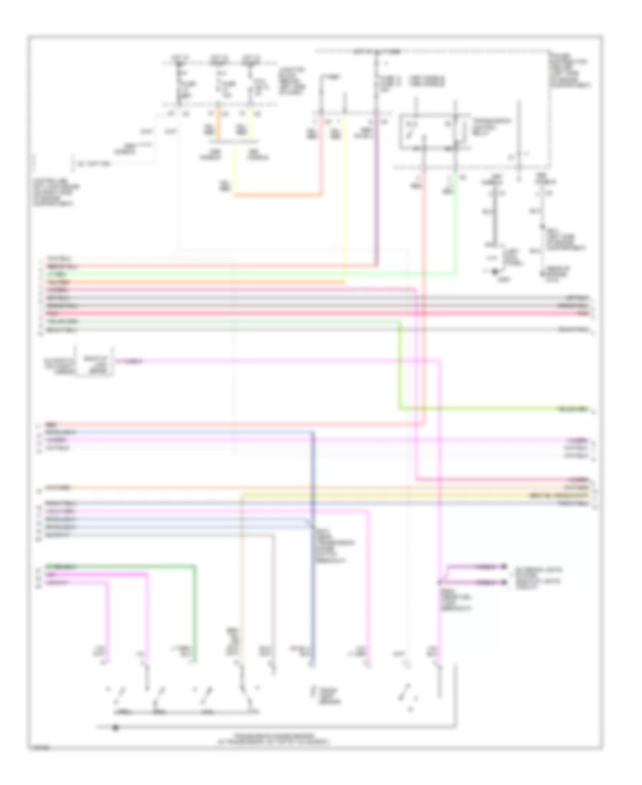 2.4L, Transmission Wiring Diagram (2 of 3) for Dodge Caravan LE 1997