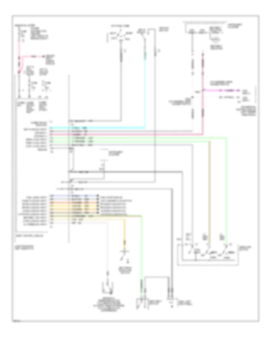 Warning System Wiring Diagrams for Dodge Caravan LE 1997