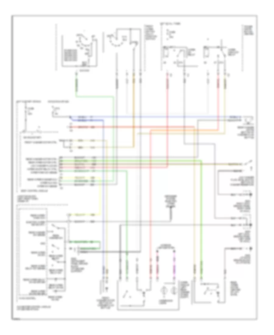 Wiper Washer Wiring Diagram for Dodge Caravan LE 1997