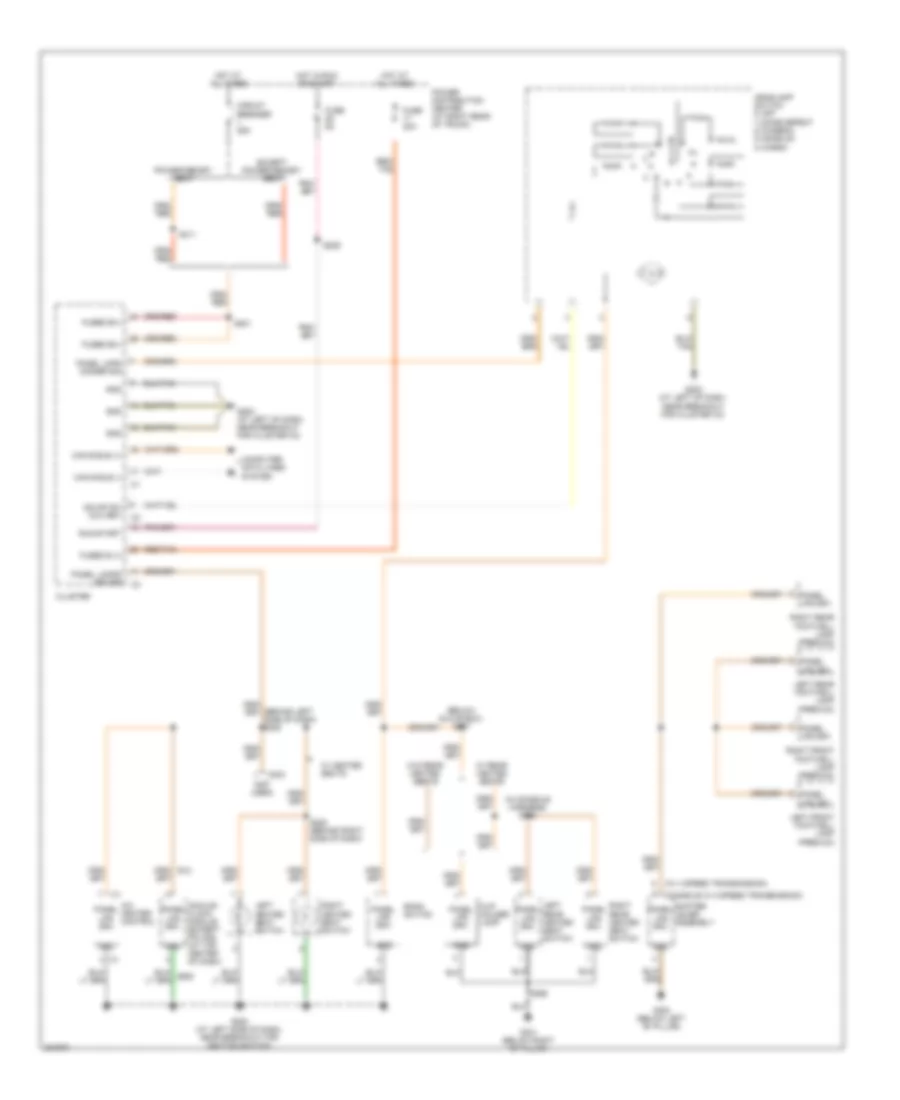 Instrument Illumination Wiring Diagram for Dodge Charger SE 2008