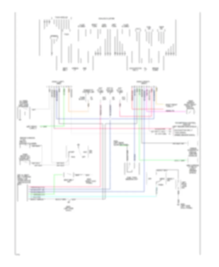 Instrument Cluster Wiring Diagram for Dodge Shadow 1994