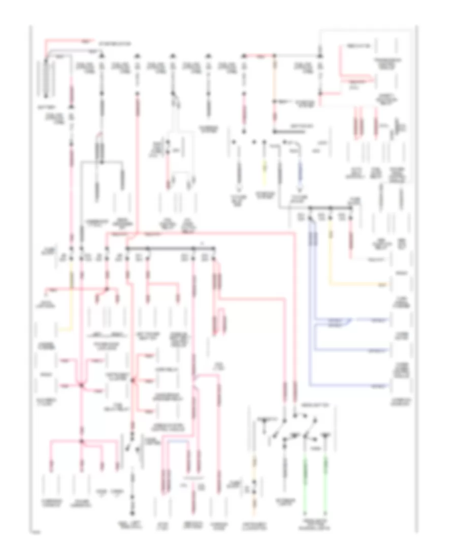Power Distribution Wiring Diagram 1 of 2 for Dodge Shadow 1994