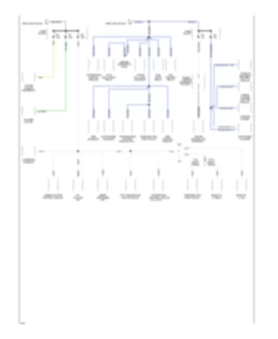 Power Distribution Wiring Diagram (2 of 2) for Dodge Shadow 1994