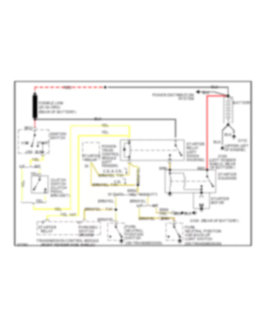 Starting Wiring Diagram for Dodge Shadow 1994