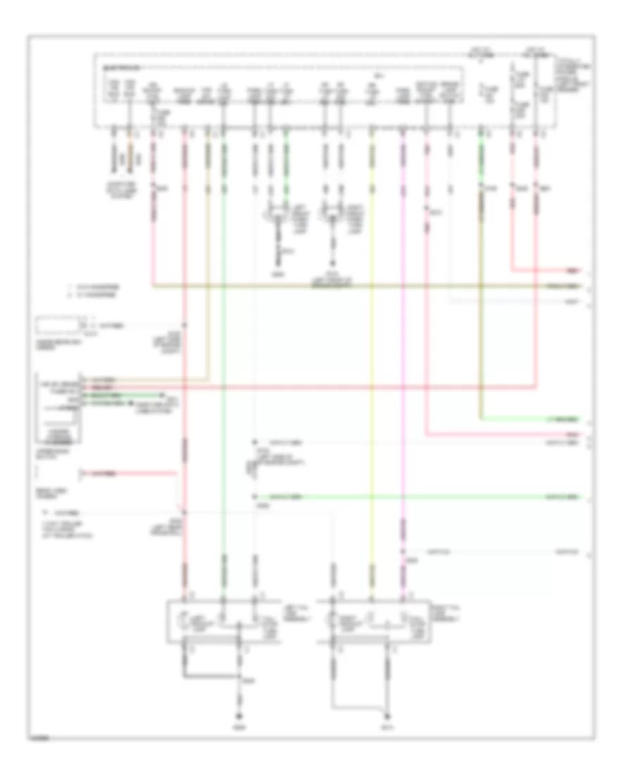 Exterior Lamps Wiring Diagram (1 of 2) for Dodge Pickup R3500 2009