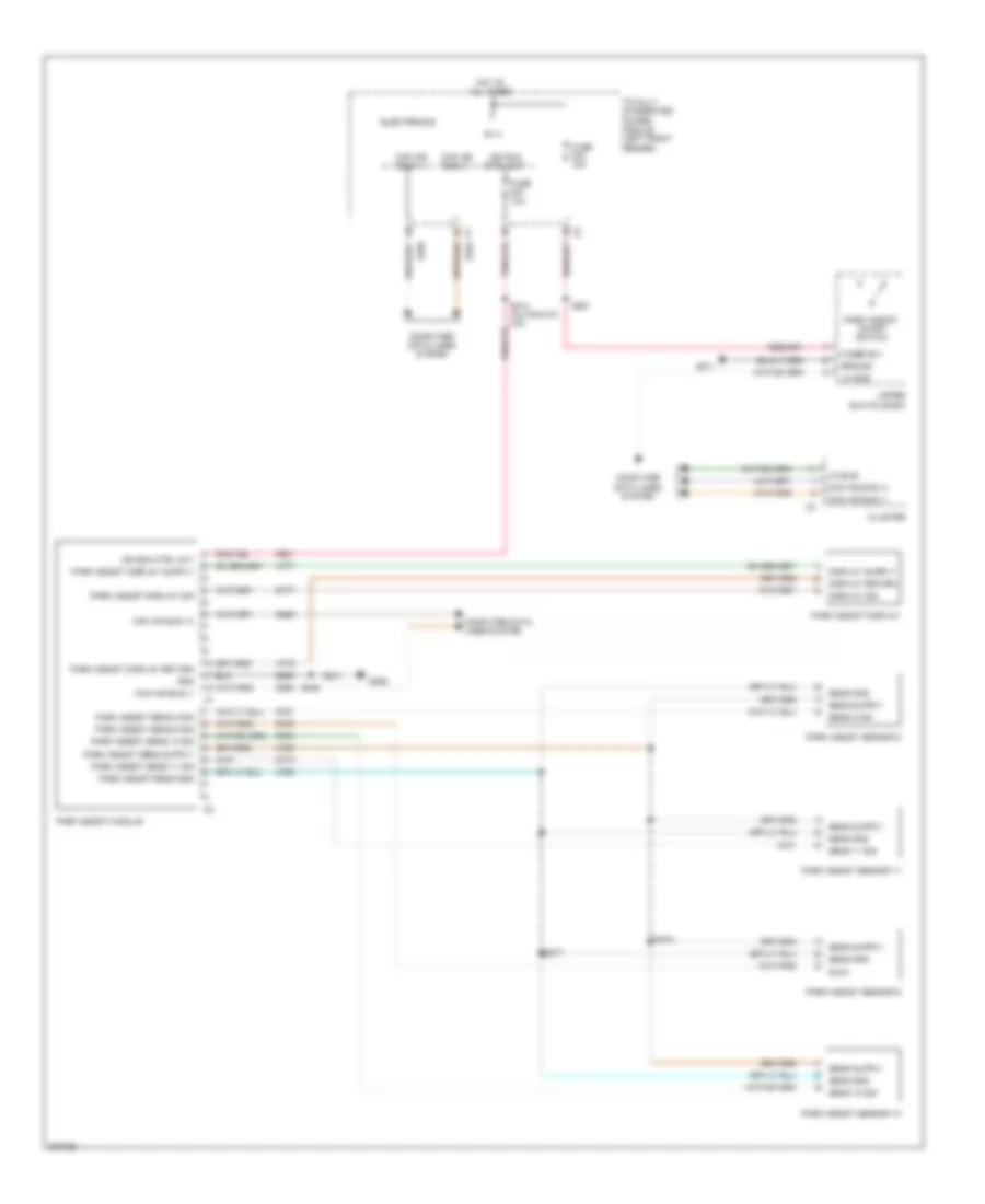 Parking Assistant Wiring Diagram for Dodge Pickup R3500 2009