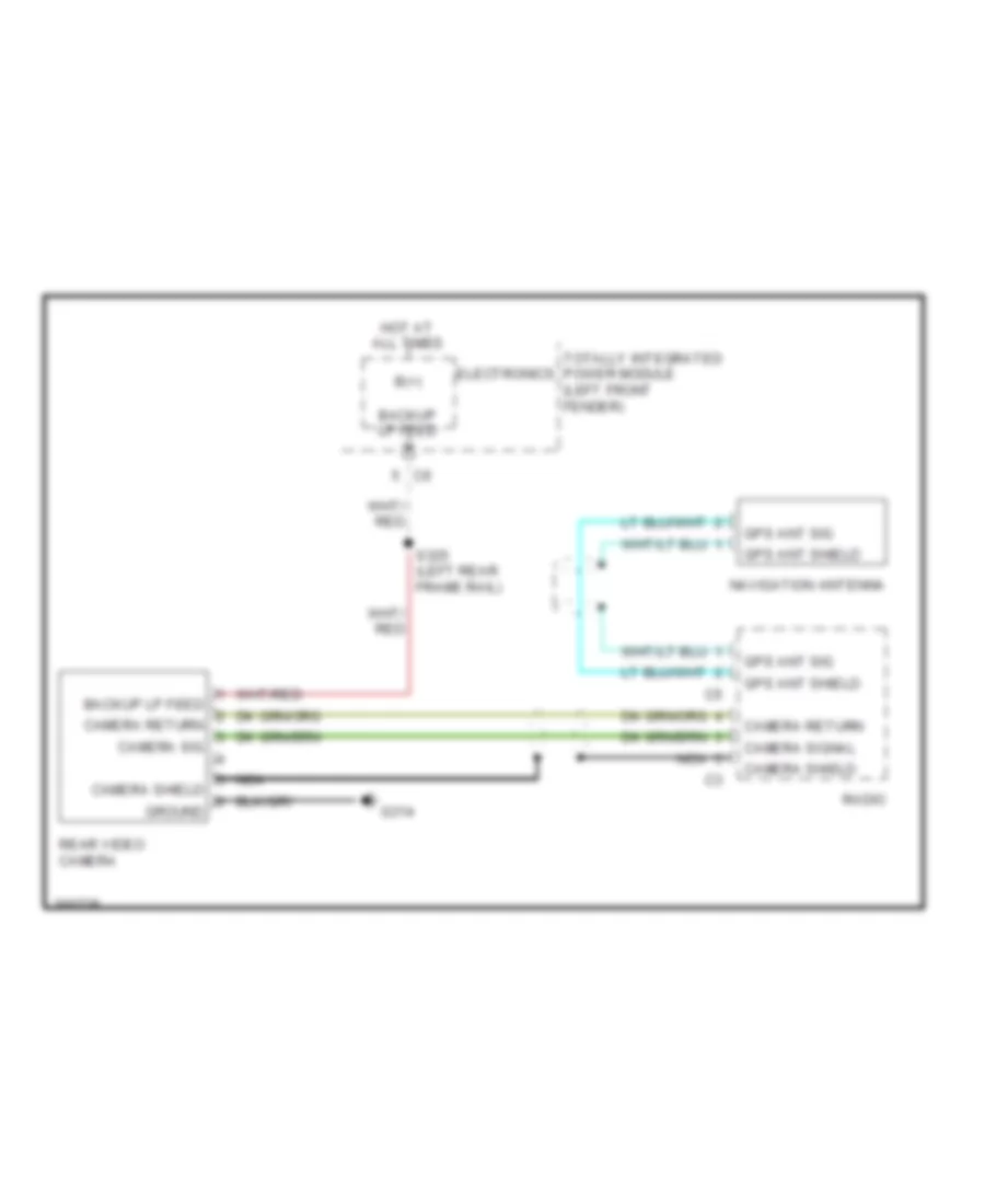 Rear Camera Video Wiring Diagram for Dodge Pickup R3500 2009