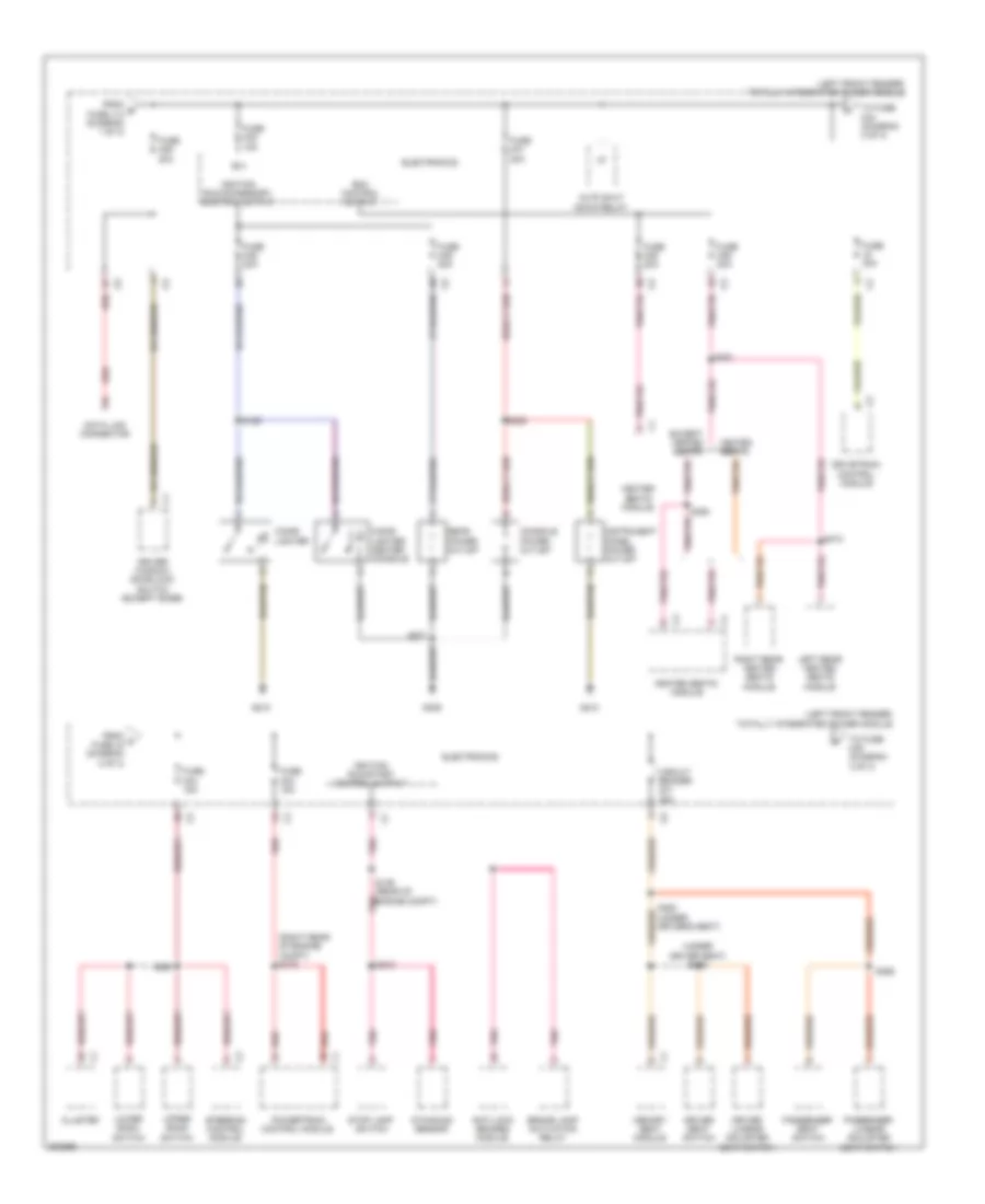 Power Distribution Wiring Diagram (2 of 3) for Dodge Pickup R3500 2009