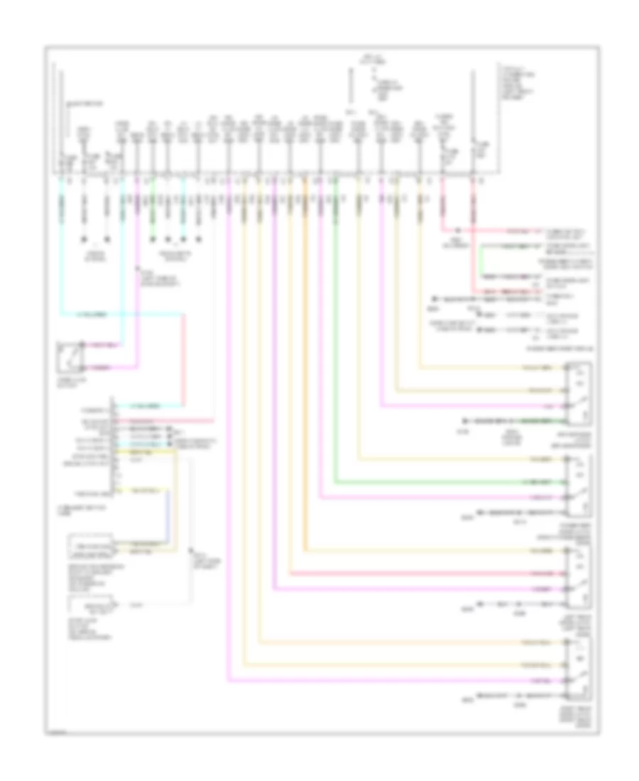 Power Door Locks Wiring Diagram for Dodge Pickup R2009 3500