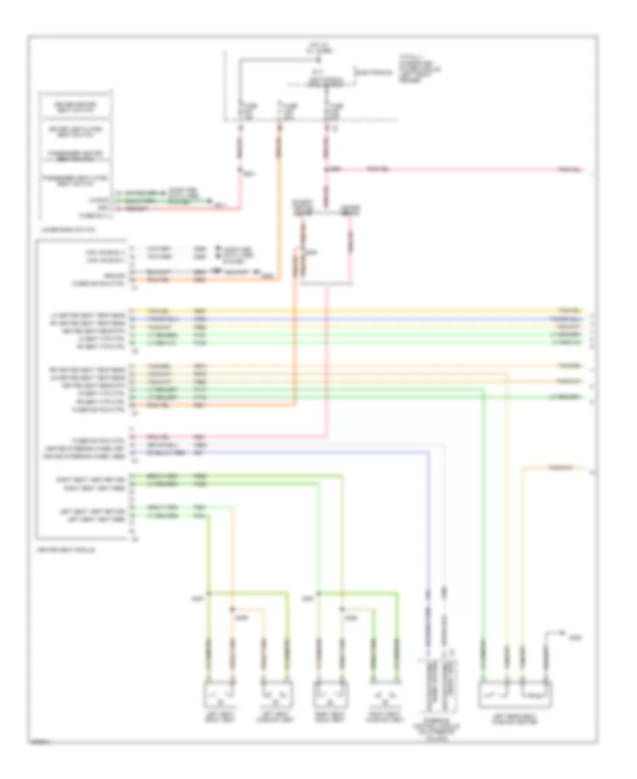 Heated Seats Wiring Diagram (1 of 2) for Dodge Pickup R3500 2009