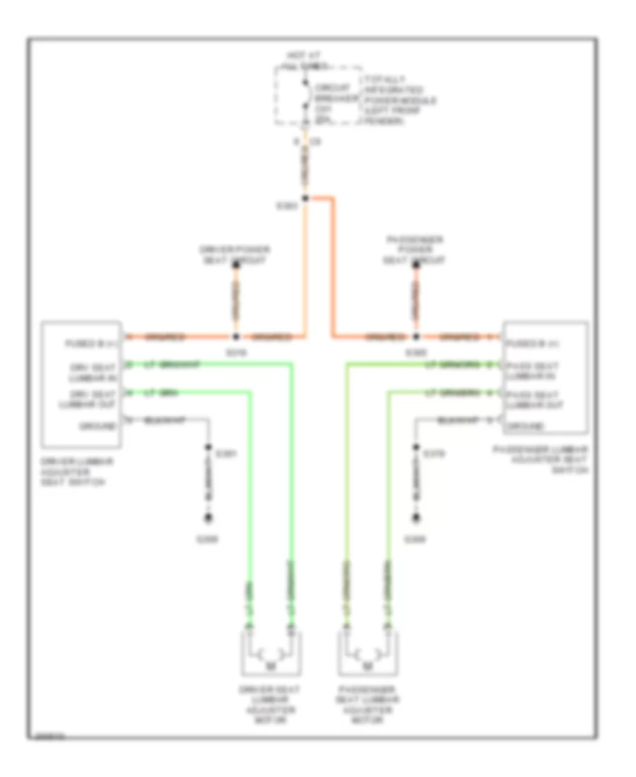 Lumbar Wiring Diagram for Dodge Pickup R2009 3500