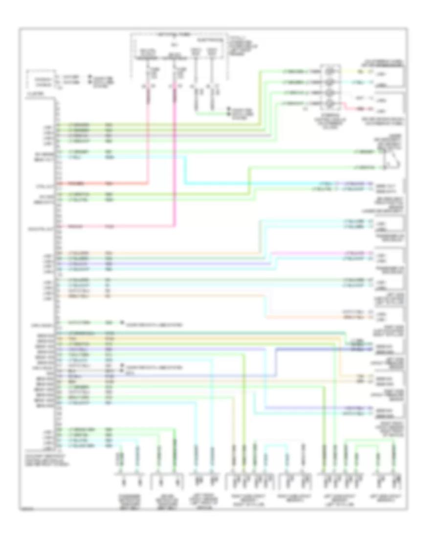 Supplemental Restraints Wiring Diagram for Dodge Pickup R2009 3500