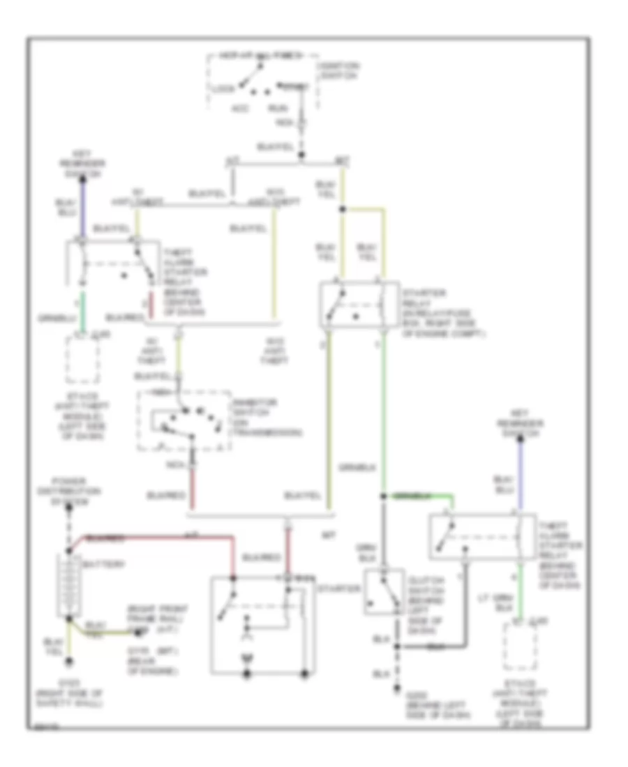 Starting Wiring Diagram for Dodge Stealth R T Turbo 1992