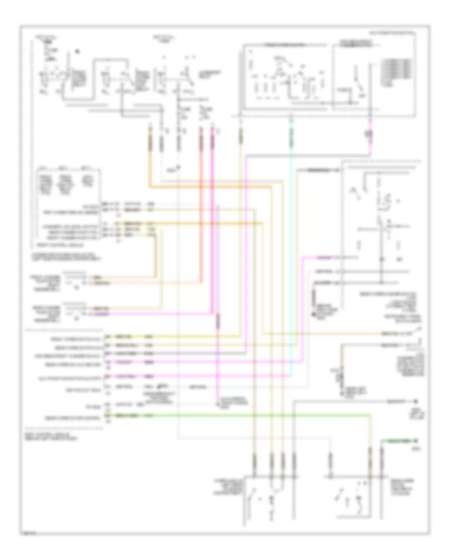 Электросхема стеклоочистителя, дворников и омывателя для Dodge Caravan C/V 2003