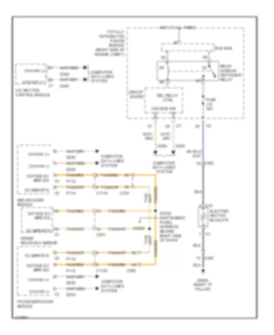 Defoggers Wiring Diagram for Dodge Durango Citadel 2013