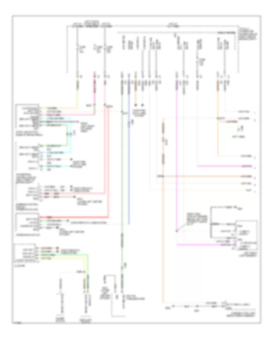 Exterior Lamps Wiring Diagram 1 of 2 for Dodge Durango Citadel 2013