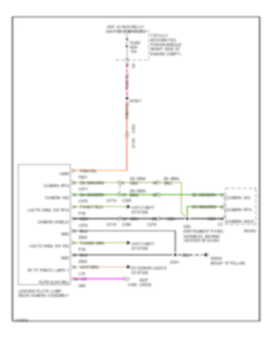 Rear View Camera Wiring Diagram for Dodge Durango Citadel 2013