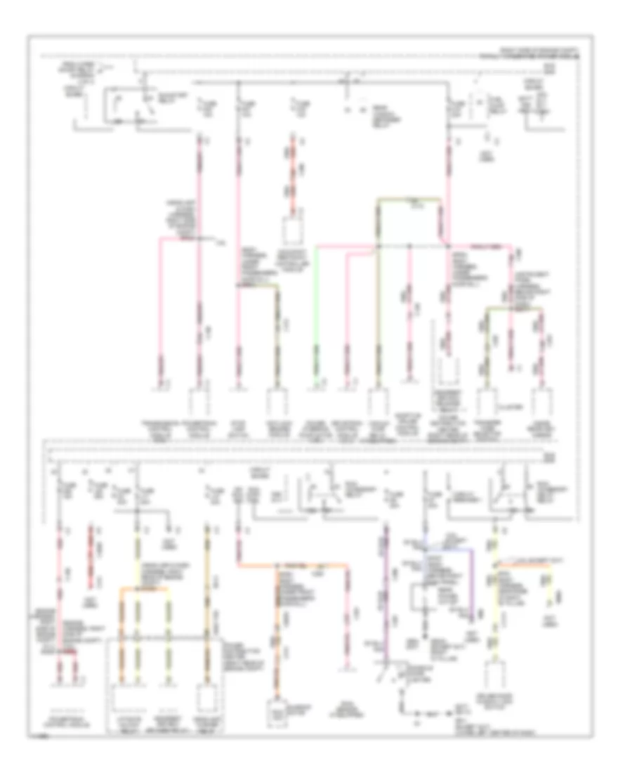 Power Distribution Wiring Diagram (3 of 4) for Dodge Durango Citadel 2013