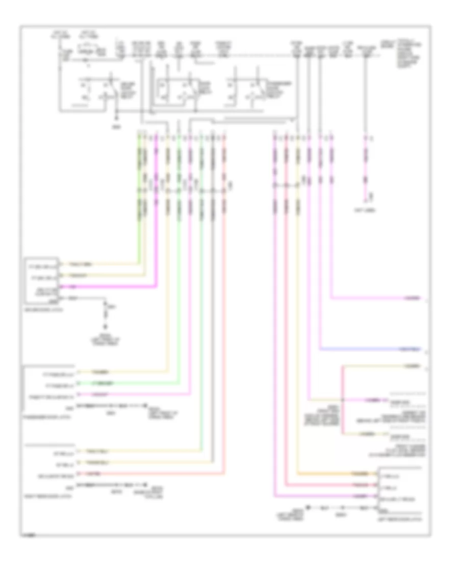 Power Door Locks Wiring Diagram 1 of 2 for Dodge Durango Citadel 2013