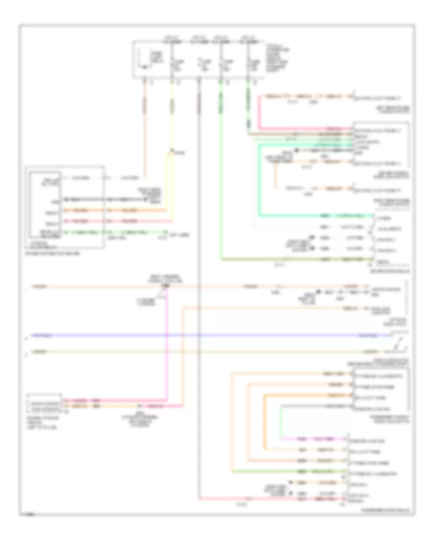 Power Door Locks Wiring Diagram 2 of 2 for Dodge Durango Citadel 2013