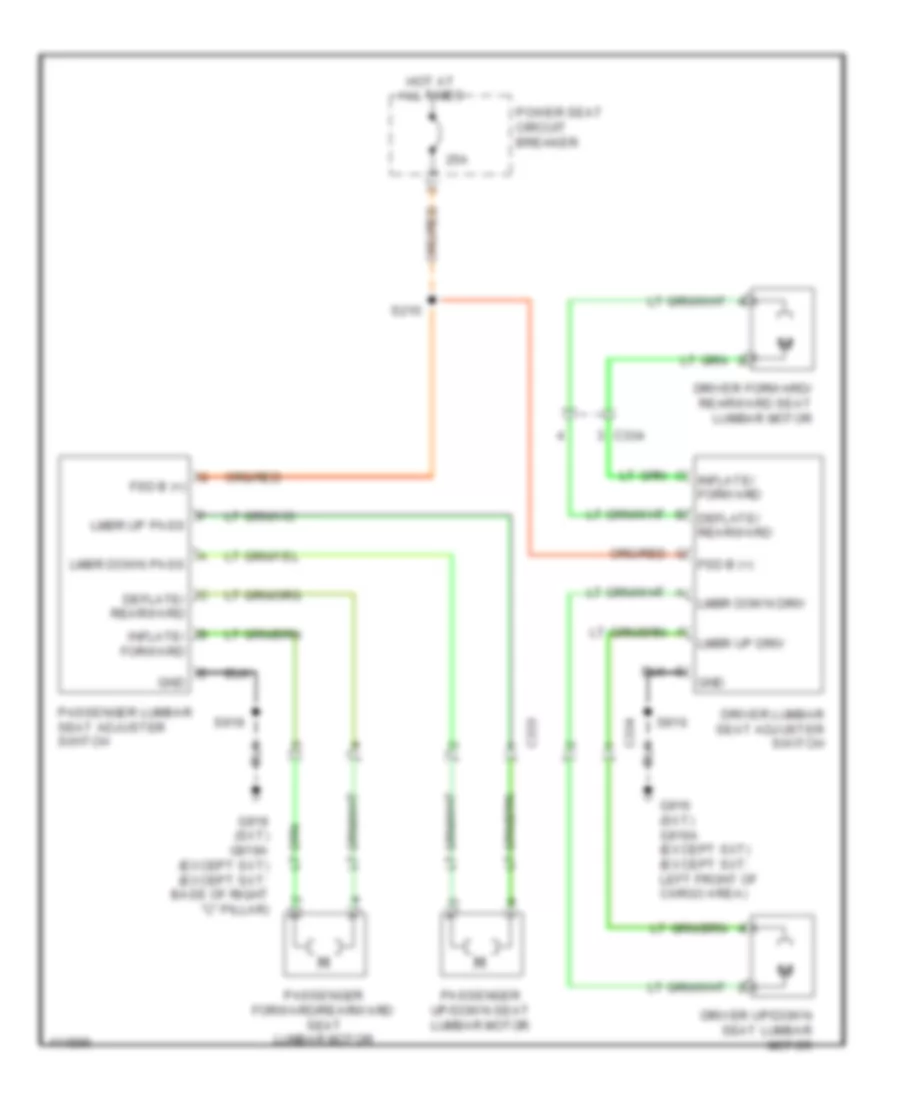 Lumbar Wiring Diagram for Dodge Durango Citadel 2013