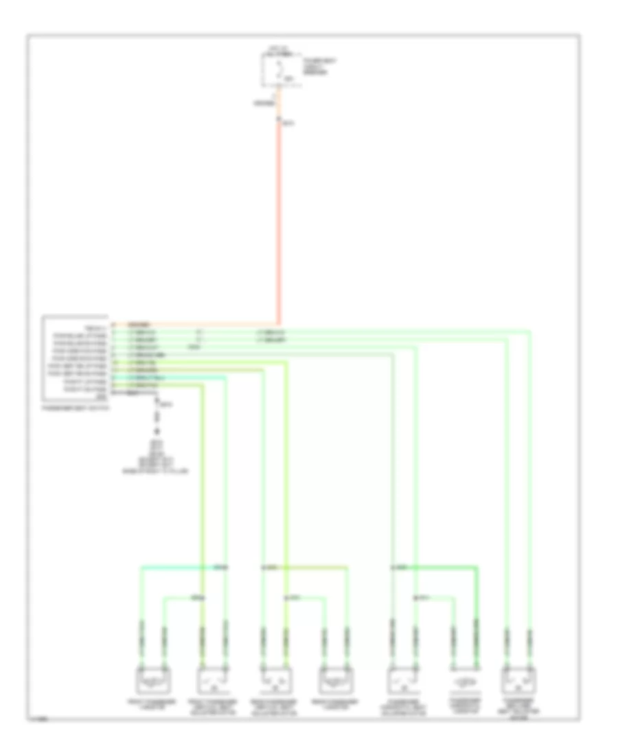 Passenger Seat Wiring Diagram for Dodge Durango Citadel 2013