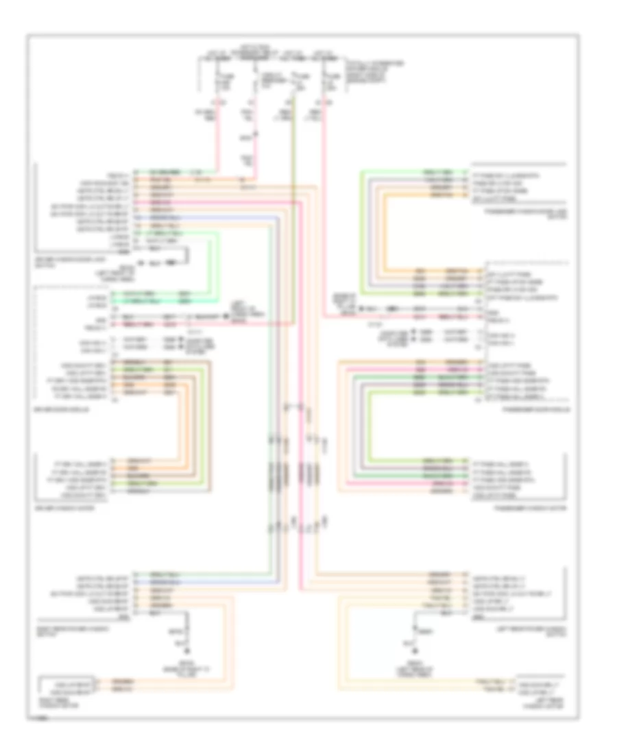 Power Windows Wiring Diagram for Dodge Durango Citadel 2013