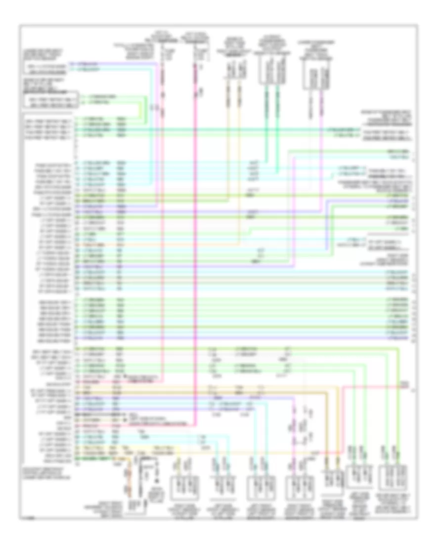 Supplemental Restraints Wiring Diagram 1 of 2 for Dodge Durango Citadel 2013