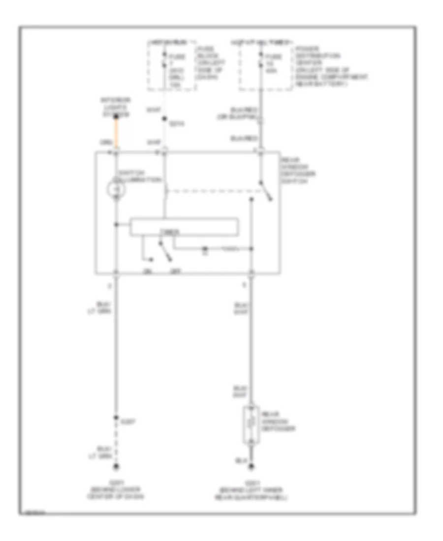 Defoggers Wiring Diagram for Dodge SX RT 2004