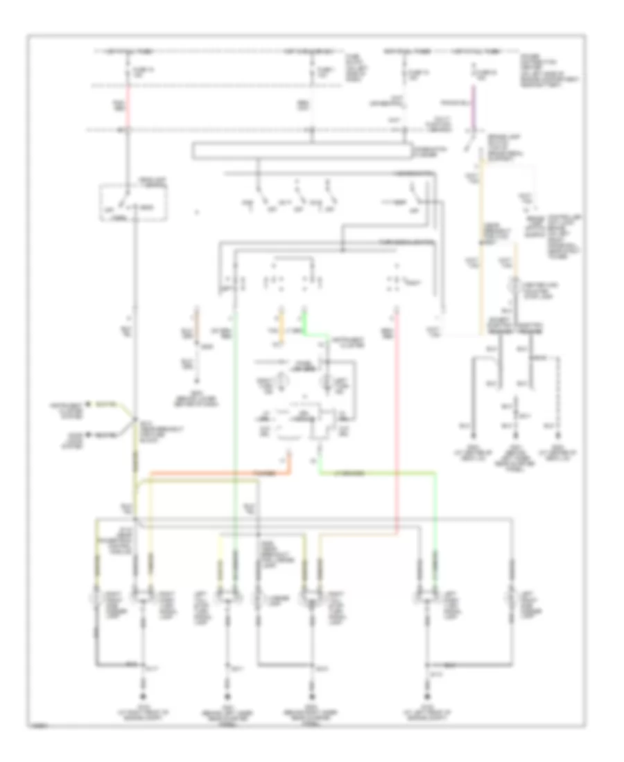 Exterior Lamps Wiring Diagram for Dodge SX RT 2004