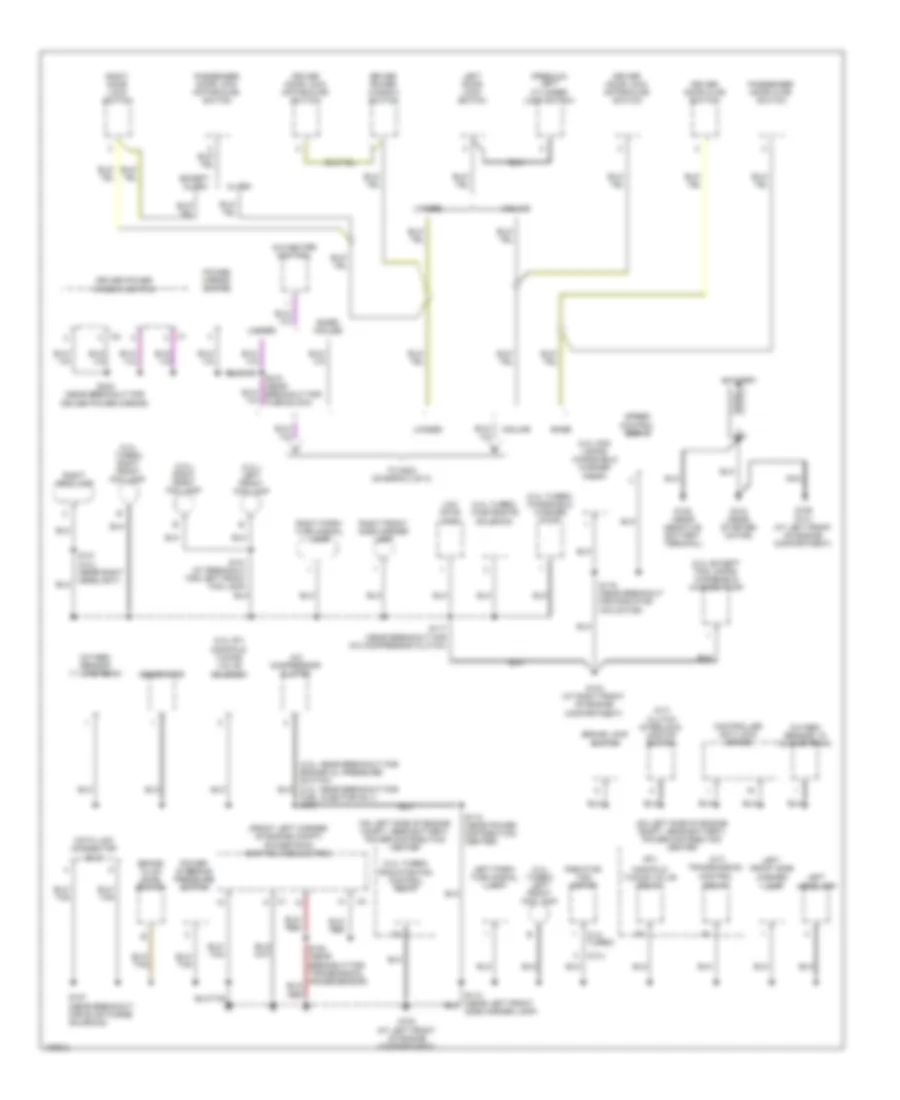 Ground Distribution Wiring Diagram 1 of 2 for Dodge SX R T 2004