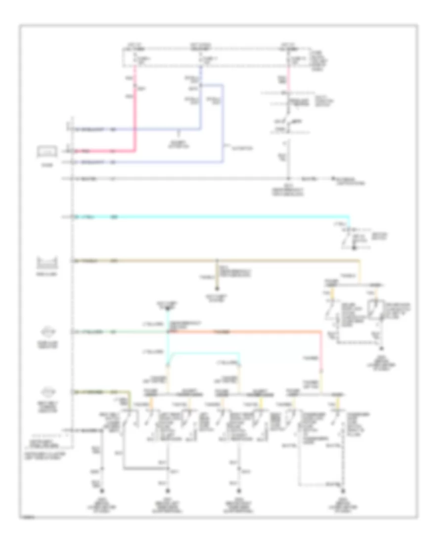 Warning Systems Wiring Diagram for Dodge SX RT 2004