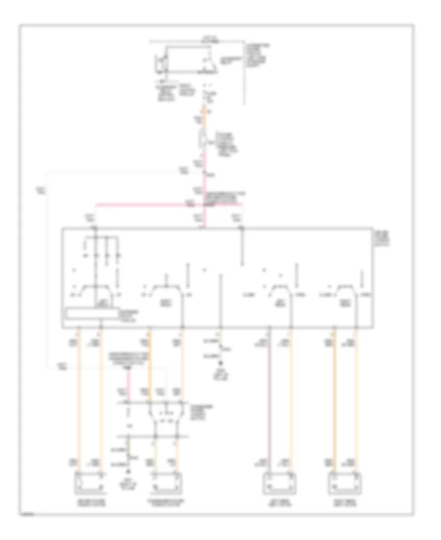 Power Windows Wiring Diagram Highline for Dodge Caravan SE 2003