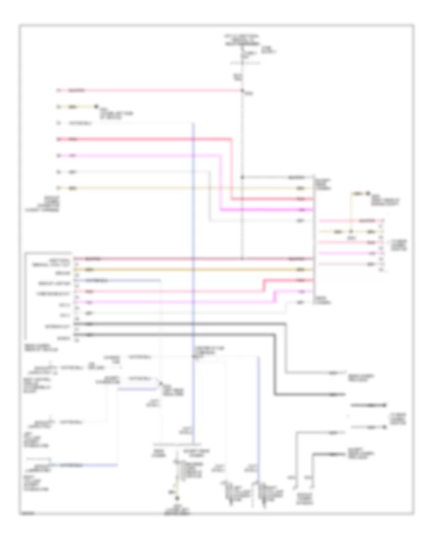 Rear Camera Wiring Diagram without Monitor Preinstallation for Dodge Sprinter 2009 2500