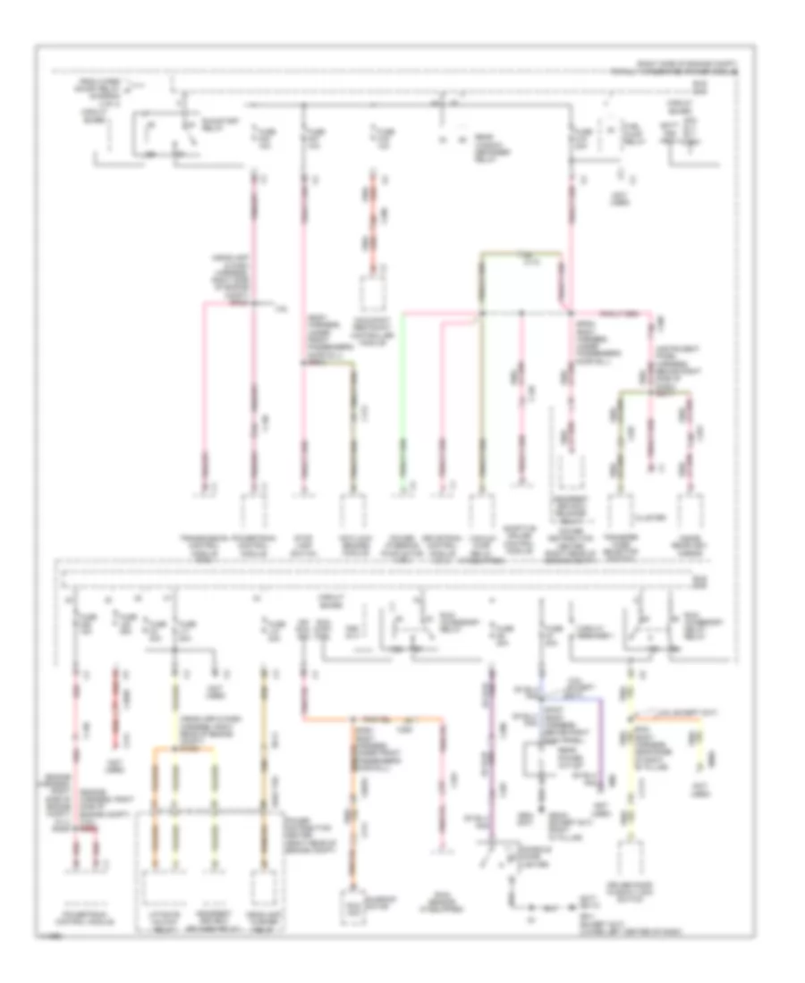 Power Distribution Wiring Diagram (3 of 4) for Dodge Durango Crew 2013