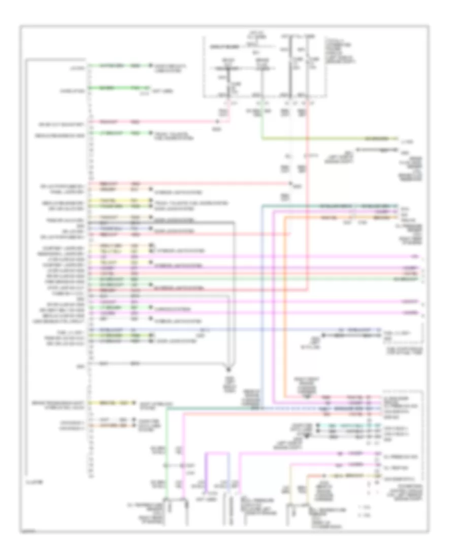 Instrument Cluster Wiring Diagram 1 of 2 for Dodge Avenger SXT 2012