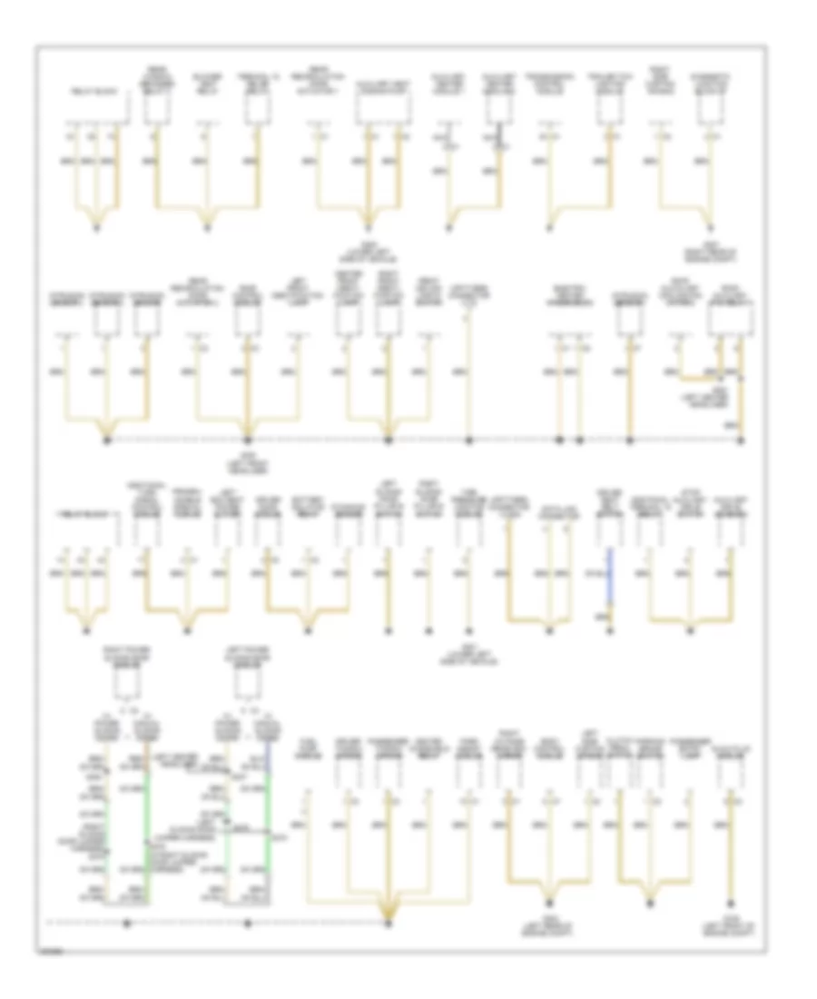 Ground Distribution Wiring Diagram (2 of 3) for Dodge Sprinter 3500 2009