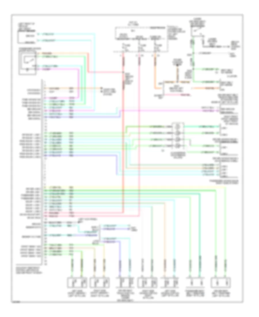 Supplemental Restraints Wiring Diagram for Dodge Pickup R2006 1500