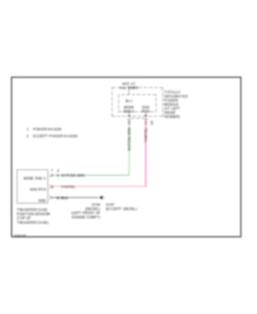 Transfer Case Wiring Diagram Manual for Dodge Pickup R2006 1500