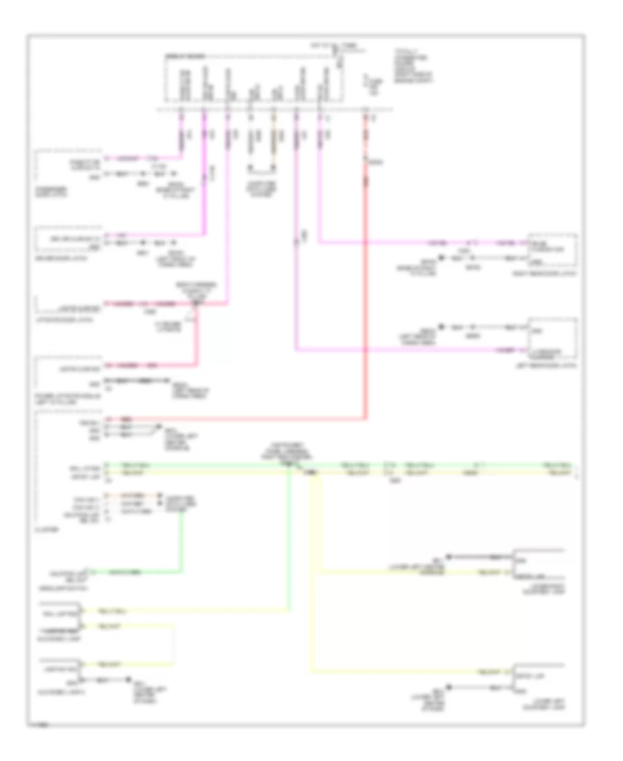 Courtesy Lamps Wiring Diagram 1 of 2 for Dodge Durango R T 2013