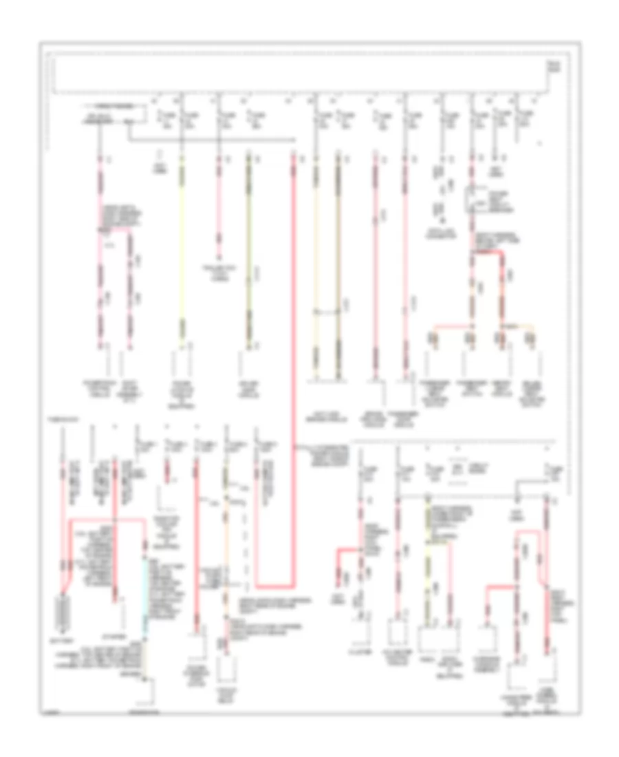Power Distribution Wiring Diagram 1 of 4 for Dodge Durango R T 2013