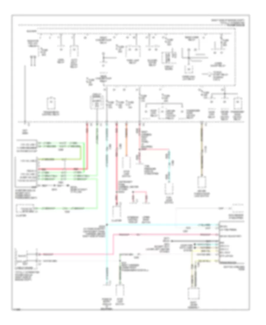 Power Distribution Wiring Diagram (2 of 4) for Dodge Durango RT 2013