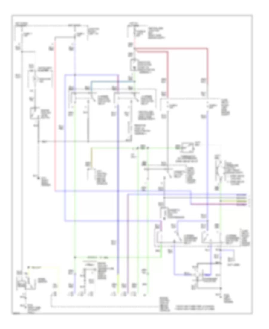 A C Wiring Diagram Automatic 1 of 2 for Dodge Stealth R T 1994