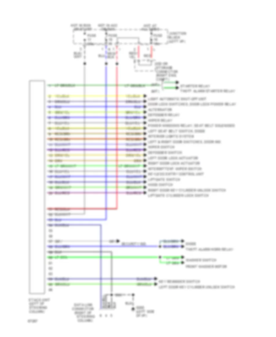 Etacs Unit Wiring Diagram with Anti theft for Dodge Stealth R T 1994