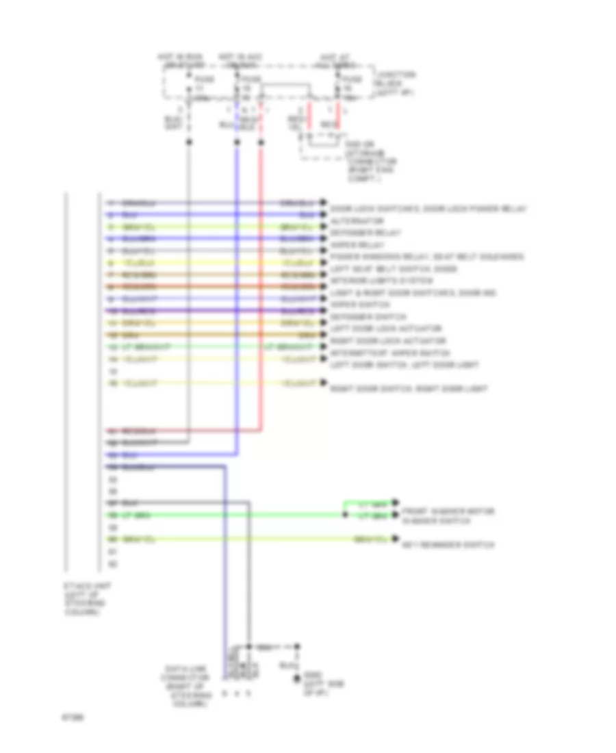 Etacs Unit Wiring Diagram without Anti theft for Dodge Stealth R T 1994