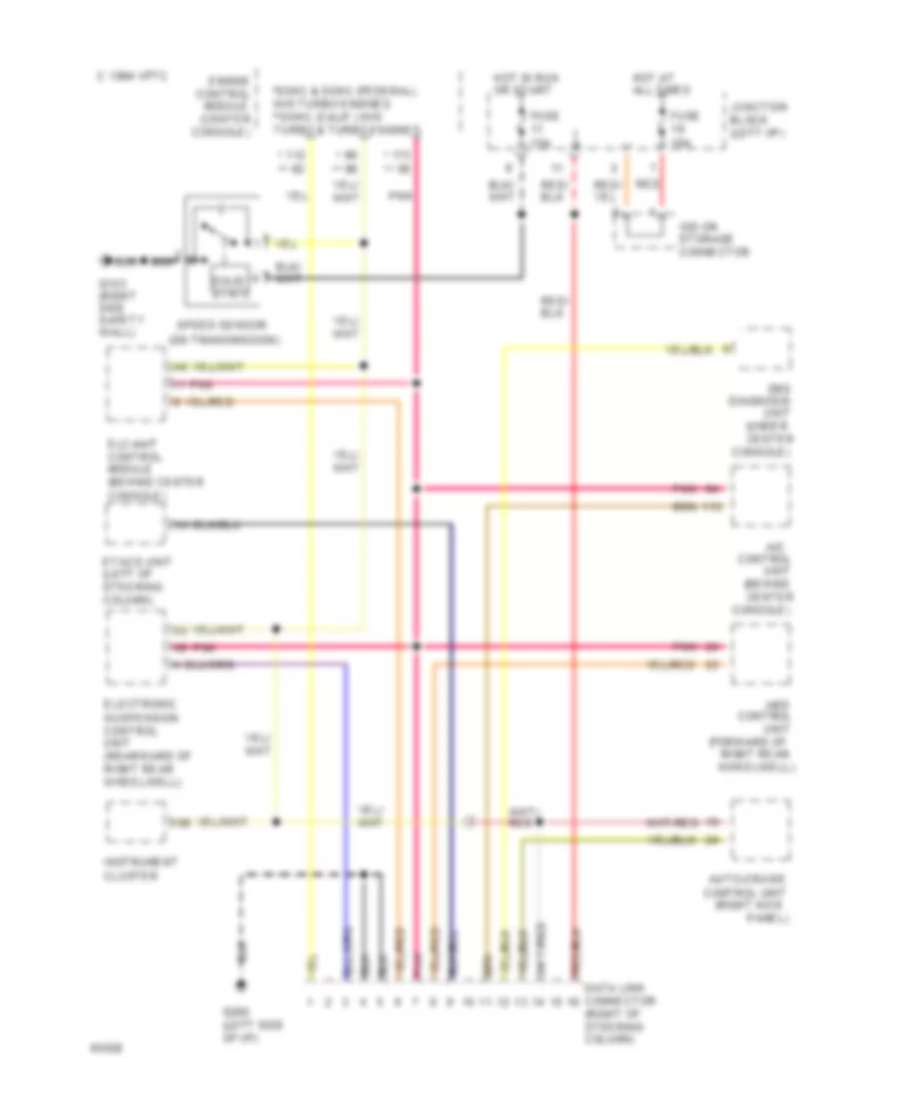 Data Link Connector Wiring Diagram for Dodge Stealth RT 1994